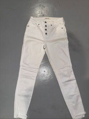Madewell 10” high rise skinny, white size 26